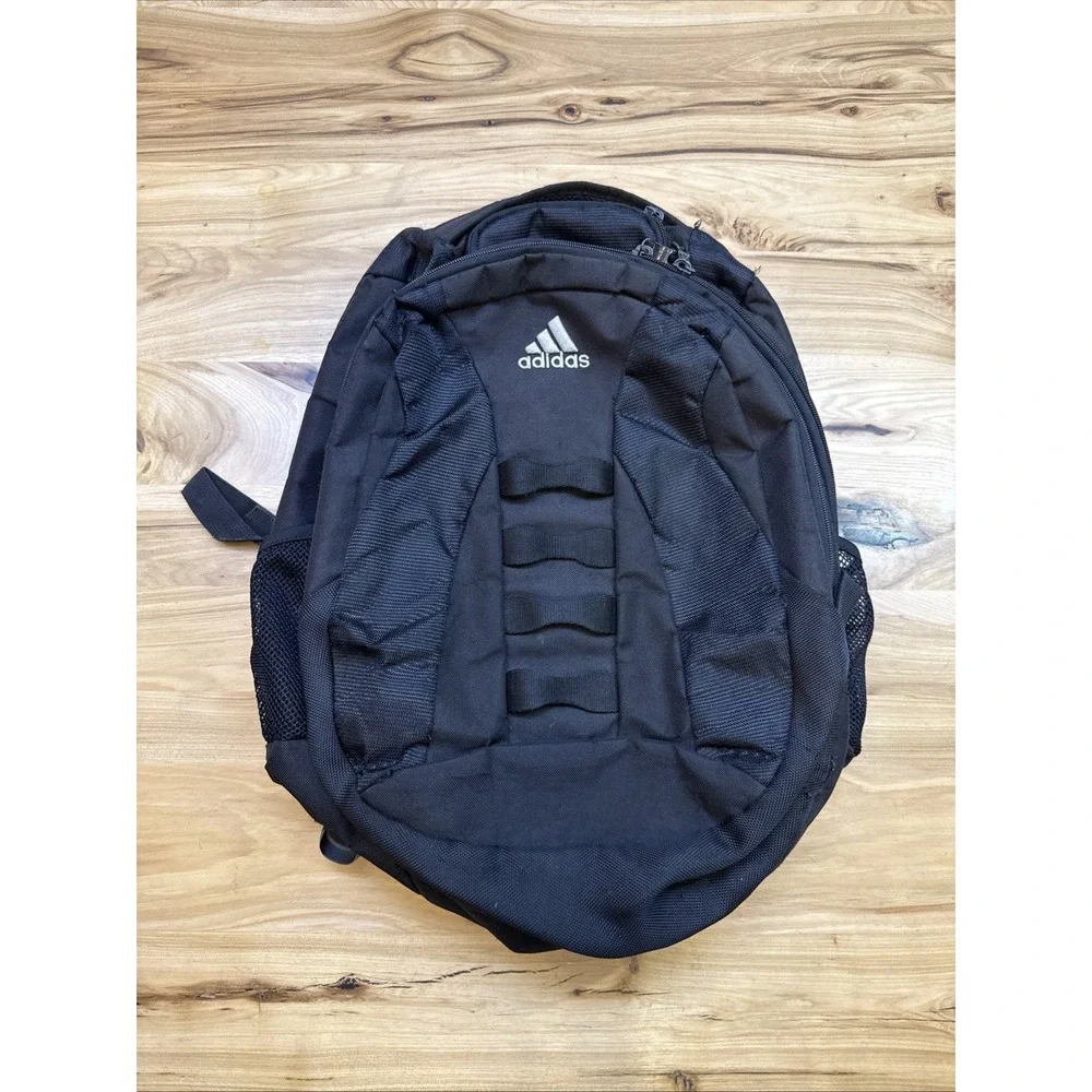 Adidas Load Spring Backpack Book Bag Black School Sports Work READ